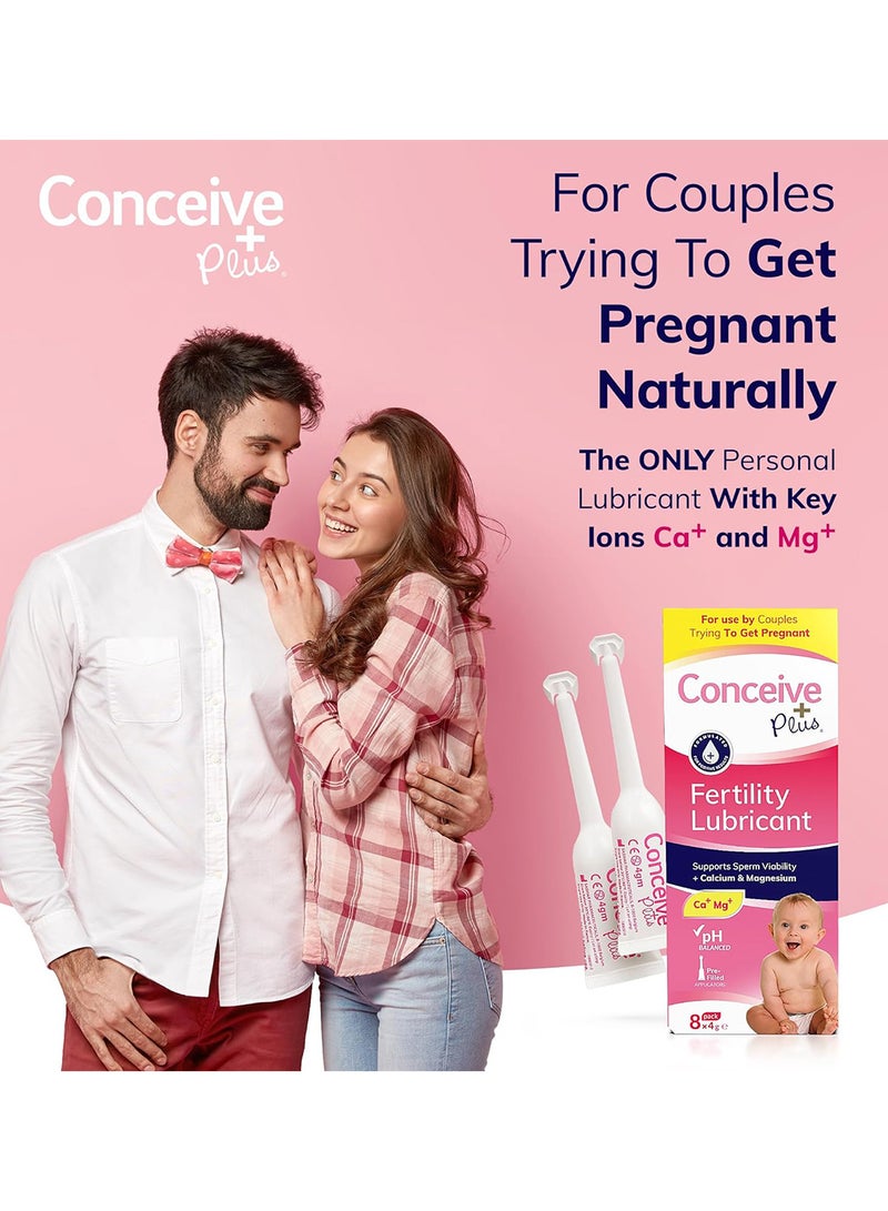 Conceive Plus Fertility Lubricant For Women Trying To Get Pregnant 8 X 4G Prefilled Applicators  - Image 4
