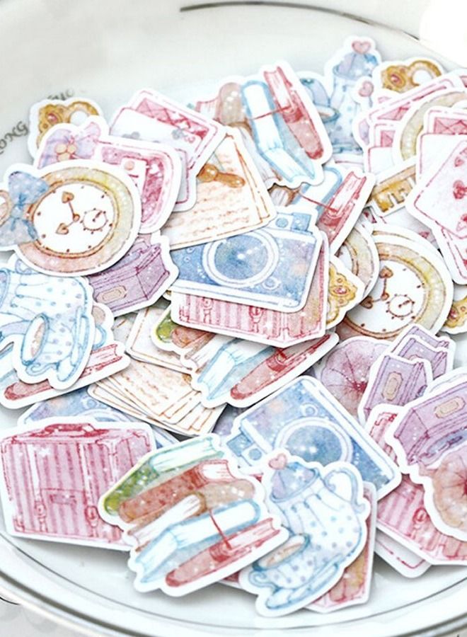 5esha 10 Designs Romantic Crafts Scrapbooking Paper Sticker - Image 3