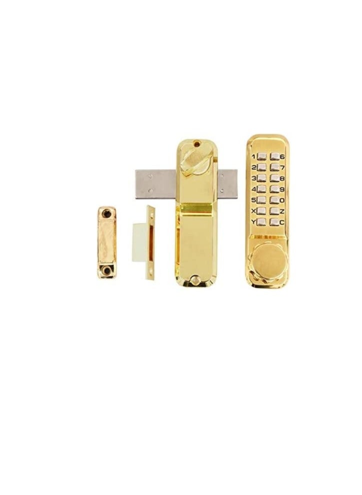 Digital Door Lock Without Latch Gold - Image 3