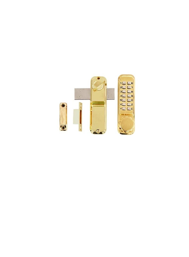 Digital Door Lock Without Latch Gold - Image 1