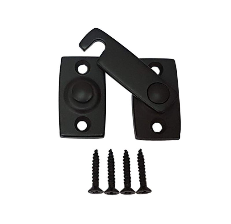 Qcaa Solid Brass Shutter Bar/Door Latch 7/8"" X 2-3/32"" Orb Us10B (Oil-Rubbed Bronze) 1 Pack Made In Taiwan - Image 1