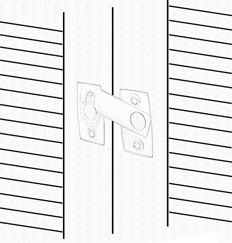 Qcaa Solid Brass Shutter Bar/Door Latch 7/8"" X 2-3/32"" Orb Us10B (Oil-Rubbed Bronze) 1 Pack Made In Taiwan - Image 5