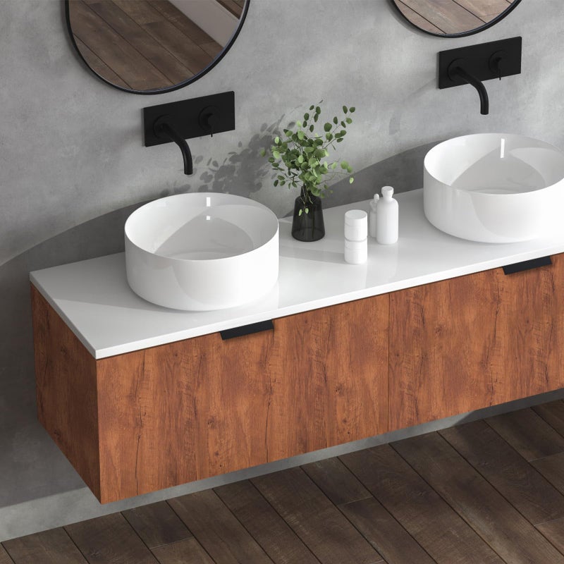 Decoroom ورق جدران بني بتصميم خشبي قابل للإزالة 17.7" × 394" لاصق ذاتيًا سهل التطبيق للأثاث القديم وخزائن المطبخ - Image 4