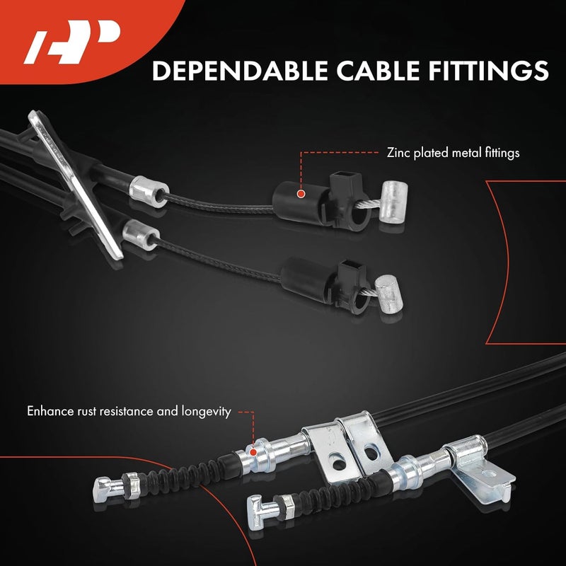 A-Premium Parking Brake Cable Set for Mazda 6 (2003-2009) - Image 4