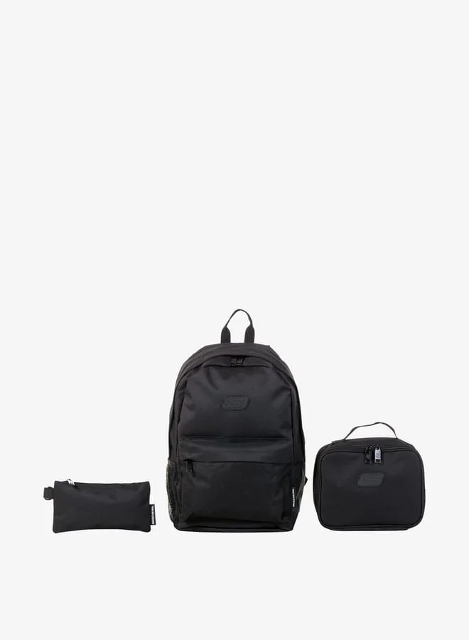 SKECHERS Girls Solid Backpack with Lunch Bag and Pencil Pouch