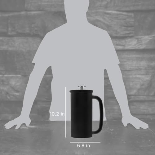 ESPRO P7 French Press Coffee Maker - Double-Walled Stainless Steel Insulated with Micro-Filter, 32 Ounces, Matte Black - Image 2