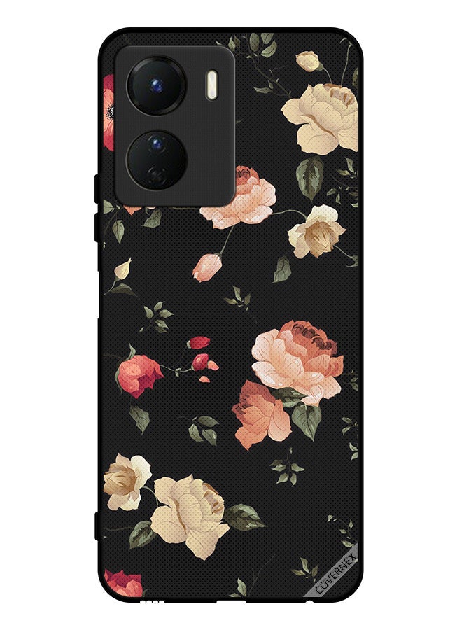 Covernex Protective Case Cover For Vivo Y16 Flower Art Wallpaper - Image 1