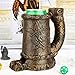 AUSPDICE DND Dice Tower with Wolf Totem DesignHandcrafted Dice Rolling Tower RPG AccessoryDurable Plastic RolePlaying Game Dice Holder Pen Organizer Beverage Rack for TTRPG More FF287C Bronze - Image 2