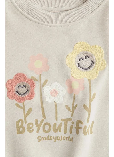 اتش اند ام Motif-detail sweatshirt