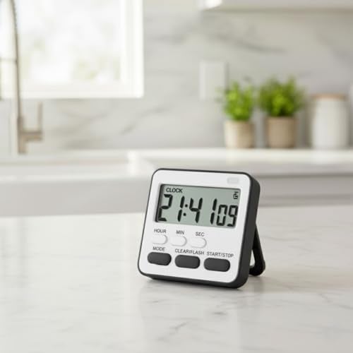 MOBDESK Multicolor [ Pack Of 1 ] Timer Clock For Study | Loud Alarm, Study Timers For Students | Timers For Studying | Kitchen Timer | Stop Watch For Baking, Skincare Routines, Or Classroom Activities - Image 1