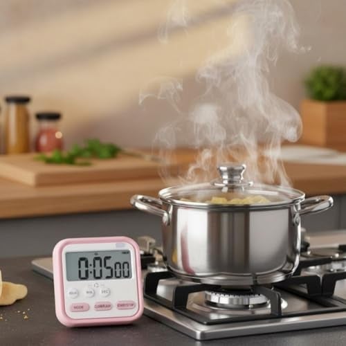 MOBDESK Multicolor [ Pack Of 1 ] Timer Clock For Study | Loud Alarm, Study Timers For Students | Timers For Studying | Kitchen Timer | Stop Watch For Baking, Skincare Routines, Or Classroom Activities - Image 2