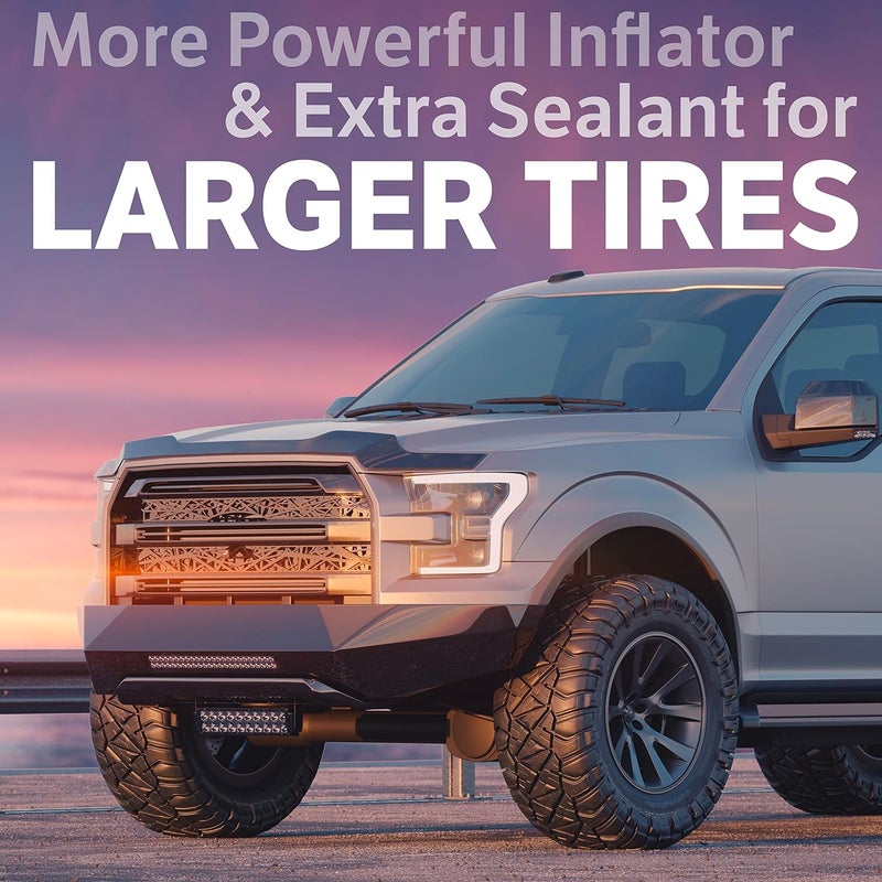 Slime 50139 Flat Tire Puncture Emergency Kit, Includes Sealant and Tire Inflator Pump, Analog, Suitable for Cars and Other Highway Vehicles, 10 Min Fix - Image 5