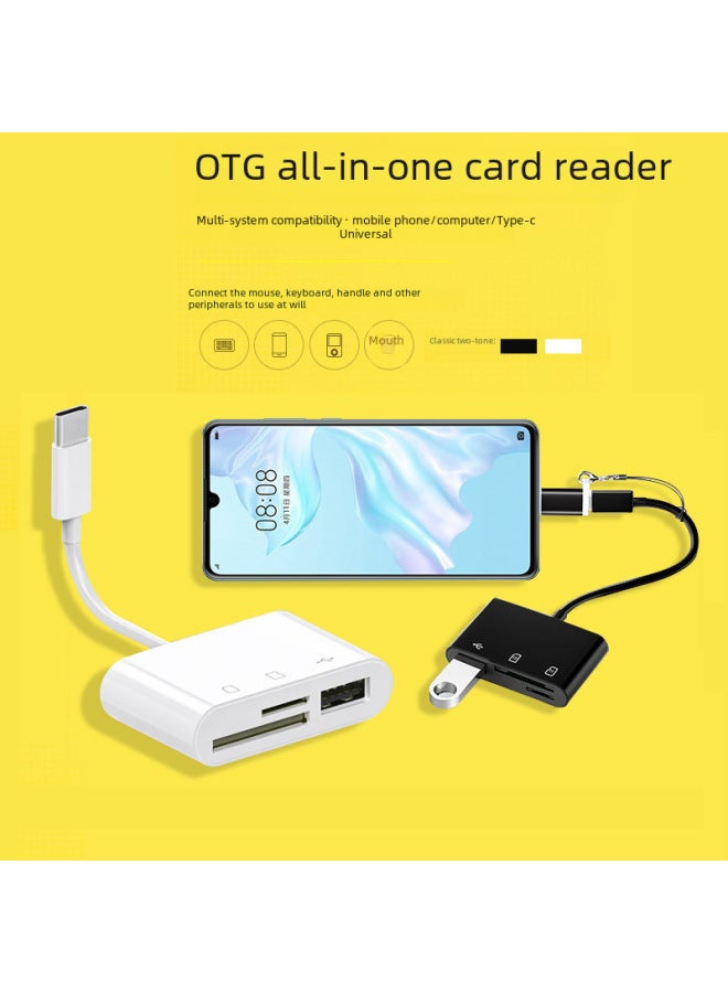 نيوترل عدد كبير من قارئ بطاقات Type-C، هاتف أندرويد Type-C، جهاز كمبيوتر متعدد الوظائف OTG 2.0، قرص SD/TFU - Image 2