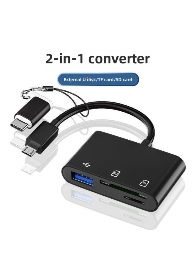 نيوترل عدد كبير من قارئ بطاقات Type-C، هاتف أندرويد Type-C، جهاز كمبيوتر متعدد الوظائف OTG 2.0، قرص SD/TFU - Image 1