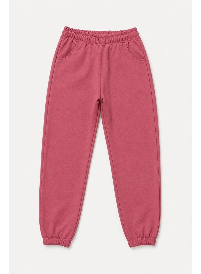 Perendi Elastic Comfortable Fit Pocketed Unisex Jogger Pants for Boys and Girls.