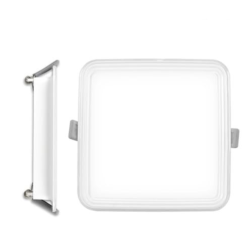 Havells Nimbus 5W LED Square Downlight for Ceiling|Cool White|Ultra Bright|Energy Efficient|Upto 3KV Surge Protection| Rim Lit for Enhanced Aesthetics|Suited for Low Ceiling|BIS Approved|Pack of 1 - Image 1