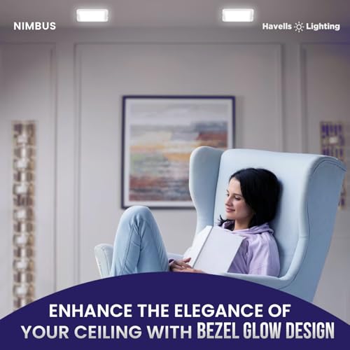 Havells Nimbus 5W LED Square Downlight for Ceiling|Cool White|Ultra Bright|Energy Efficient|Upto 3KV Surge Protection| Rim Lit for Enhanced Aesthetics|Suited for Low Ceiling|BIS Approved|Pack of 1 - Image 5