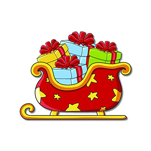 Bhai Please Santa, Snowman, Christmas Tree and Sleigh Wooden Fridge Magnet Combo | (Pack of 4)| Christmas Gift, Secret Santa & Holiday Decoration | (3 Inch) - Image 3