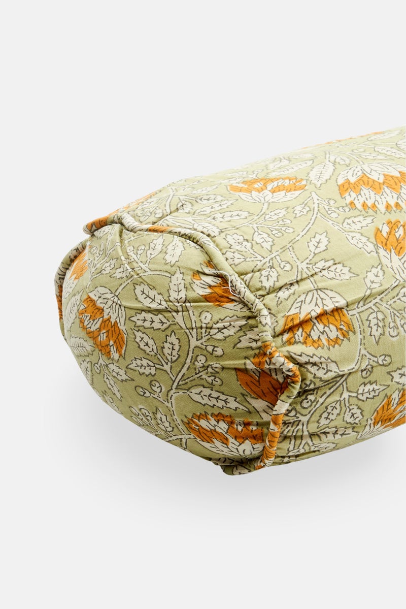 Muy Mucho Removable Cover Bolster Cushion 50 x 15 cm, Green  - Image 3