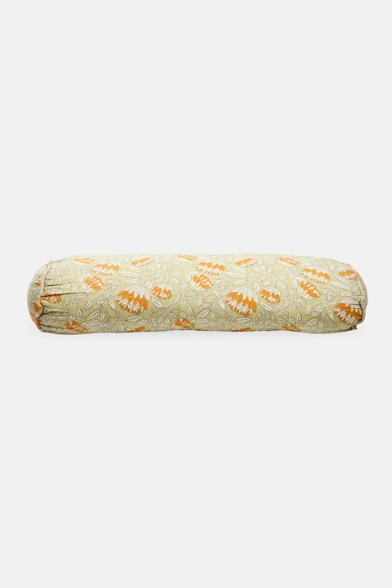 Muy Mucho Removable Cover Bolster Cushion 50 x 15 cm, Green  - Image 1