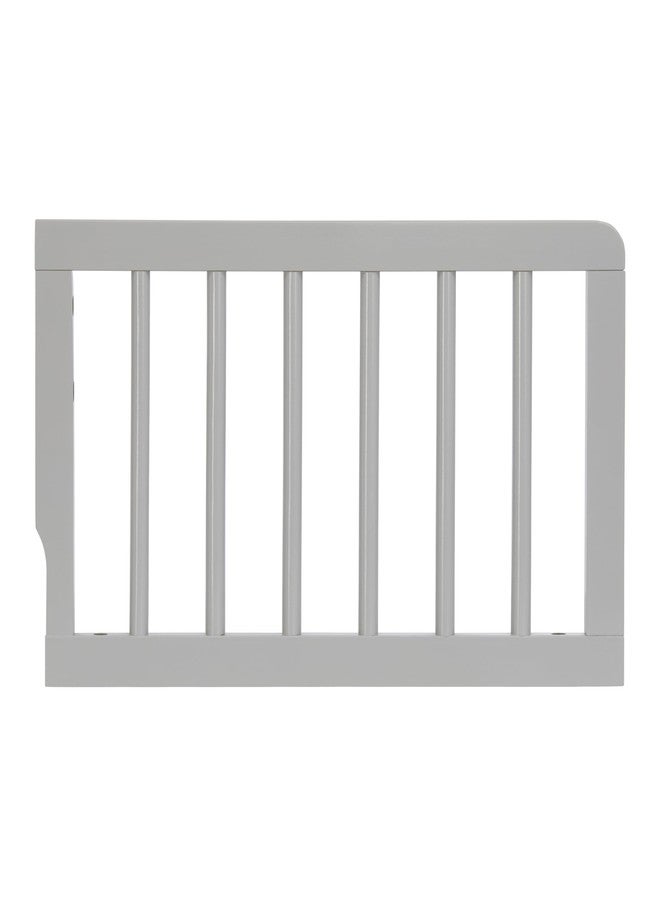 Evolur Dream On Me Dilian Toddler Guard Rail with Spindle, Crib to Toddler Bed Conversion Rail, Solid Wood, Pebble Grey - Image 1