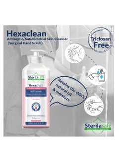 Sterilasafe HexaClean Antiseptic Liquid Soap chlorhexidine gluconate 4% 500 ml  - Image 4