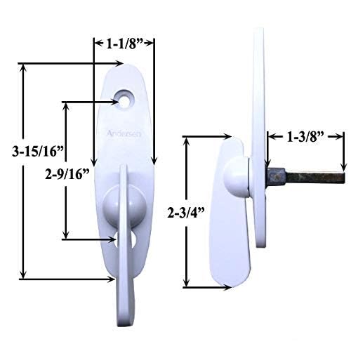 Andersen Tribeca Style - Gliding Door Thumb Latch in White Color - Image 3