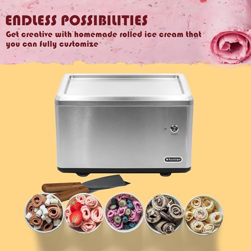 Whynter ICR-300SS 0.5-Quart Stainless Steel Rolled Ice Cream Maker With Compressor - Image 4