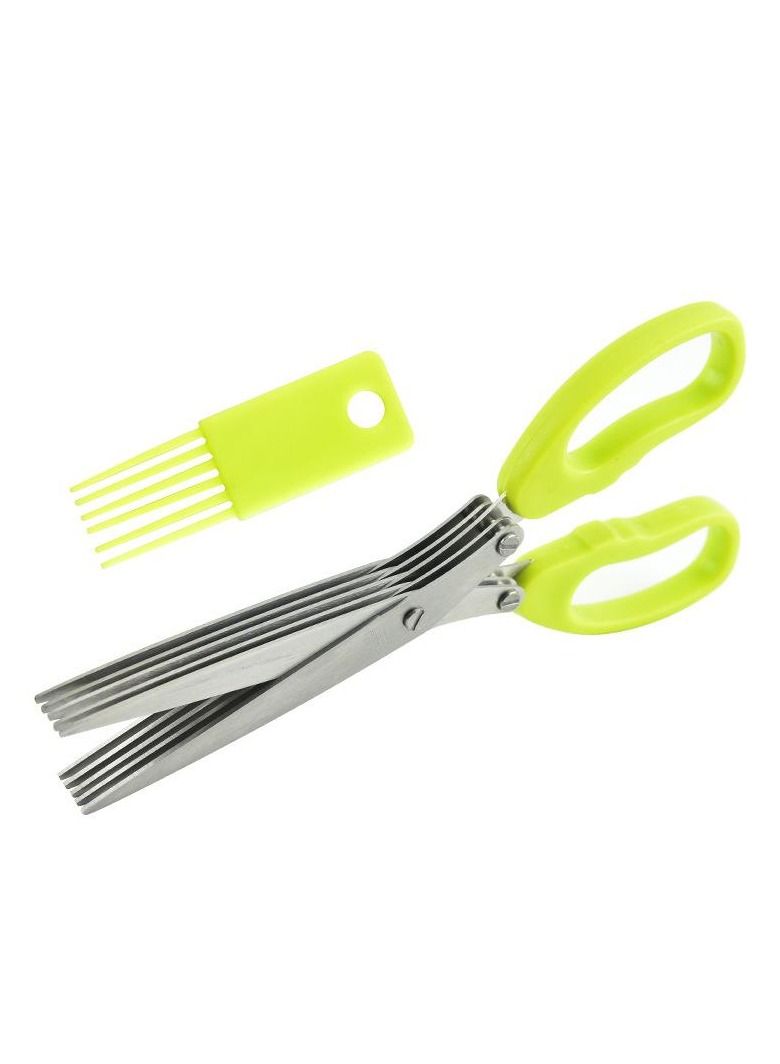 Gonice Multifunctional Muti Layers Stainless Steel Knives Multi-Layers KItchen Scissors Scallion Cutter Herb Laver Spices Cook Tool Cut  - Image 1