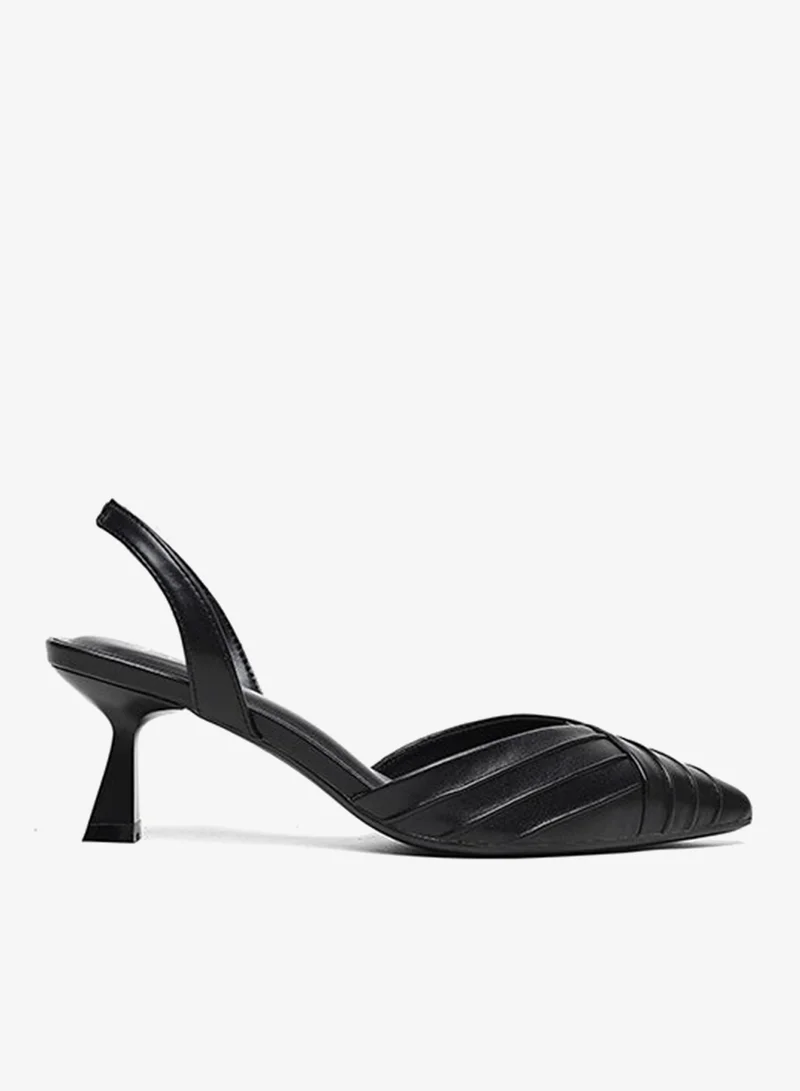 كابلي كعب سلينجباك مع تفاصيل مطوية دقيقة