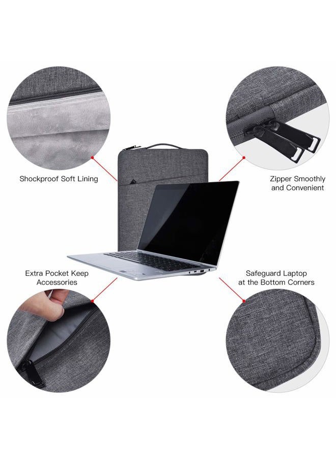 iKammo 17 17.3 Inch Laptop Sleeve Case Bag for Asus VivoBook Pro 17/Asus TUF/Asus ROG 17.3, HP Pavilion 17/ HP Envy 17.3, Dell Inspiron 17 7000 3780, Notebook Ultrabook Case(Space Grey) - Image 4