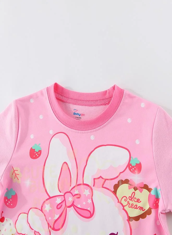 babyqlo Sweet Bunny and Berry Fun Pajama Set