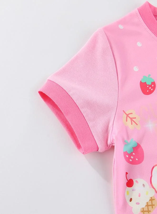 babyqlo Sweet Bunny and Berry Fun Pajama Set