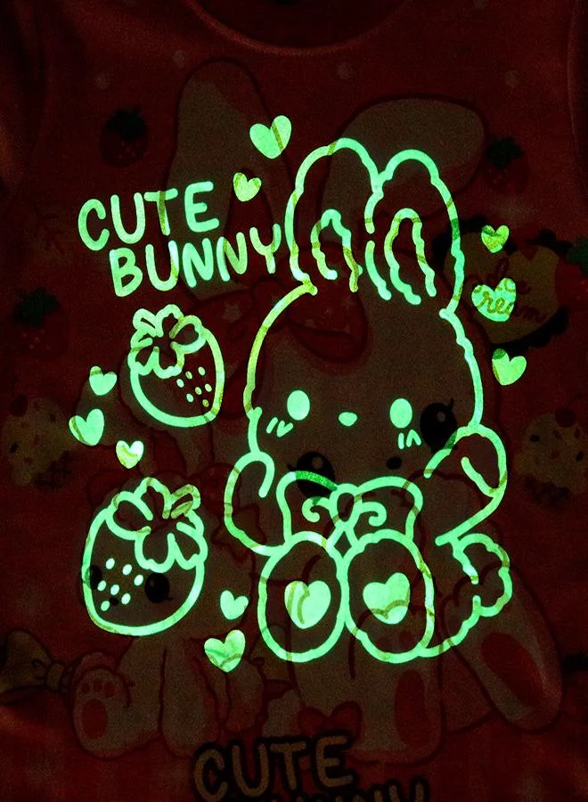 babyqlo Sweet Bunny and Berry Fun Pajama Set