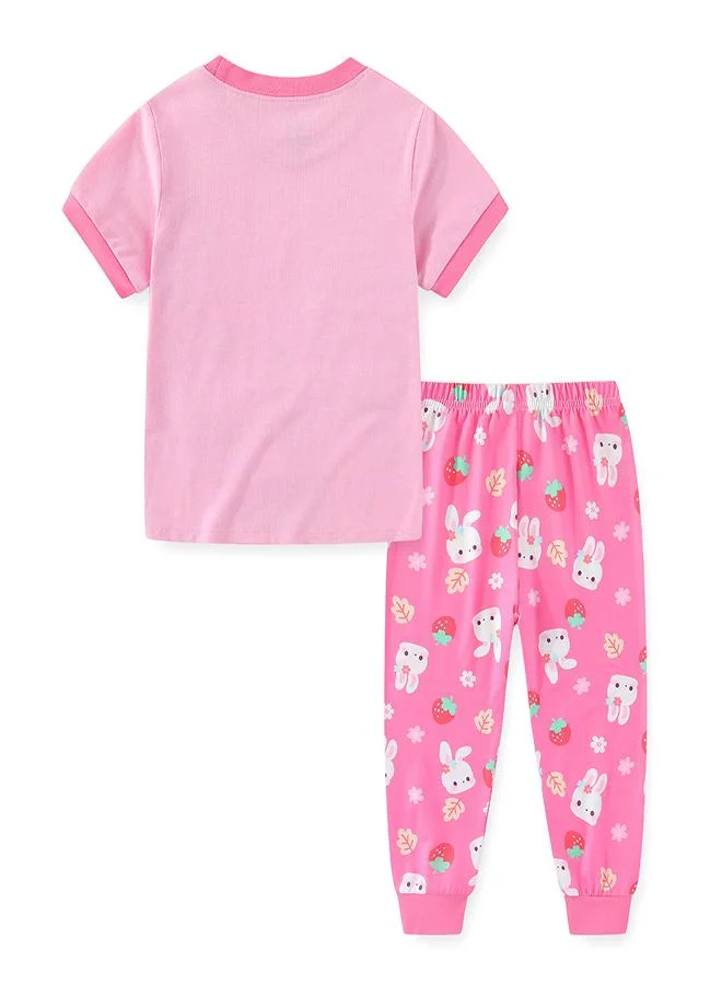 babyqlo Sweet Bunny and Berry Fun Pajama Set