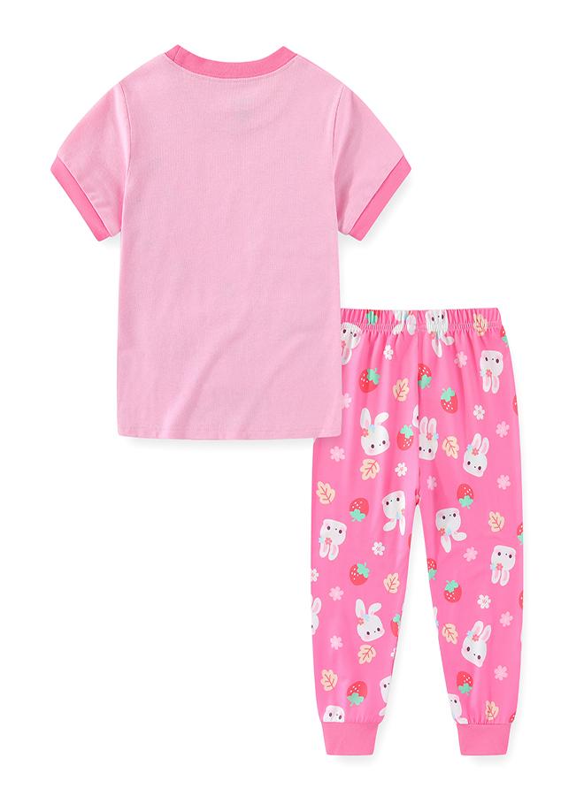 babyqlo Sweet Bunny and Berry Fun Pajama Set - Image 4