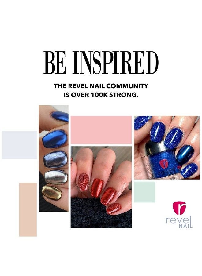 Revel Nail - Dip Powder Chrome Glitter Dip Powder For Nails Chip Resistant Dip Nail Powder With Vitamin E And Calcium Diy Manicure 8Pack - Image 1