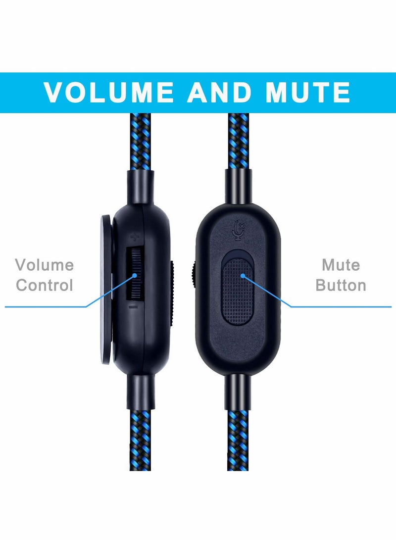 Zikra Replacement Cord for Astro A10 A30 A40 A50 Headset, Cable with Volume Control and Inline Mute Function, 2.0M 6.5Ft, Durable Braided Cable Compatible with One Play Station 4 PS4 Via 3.5mm Jack - Image 3