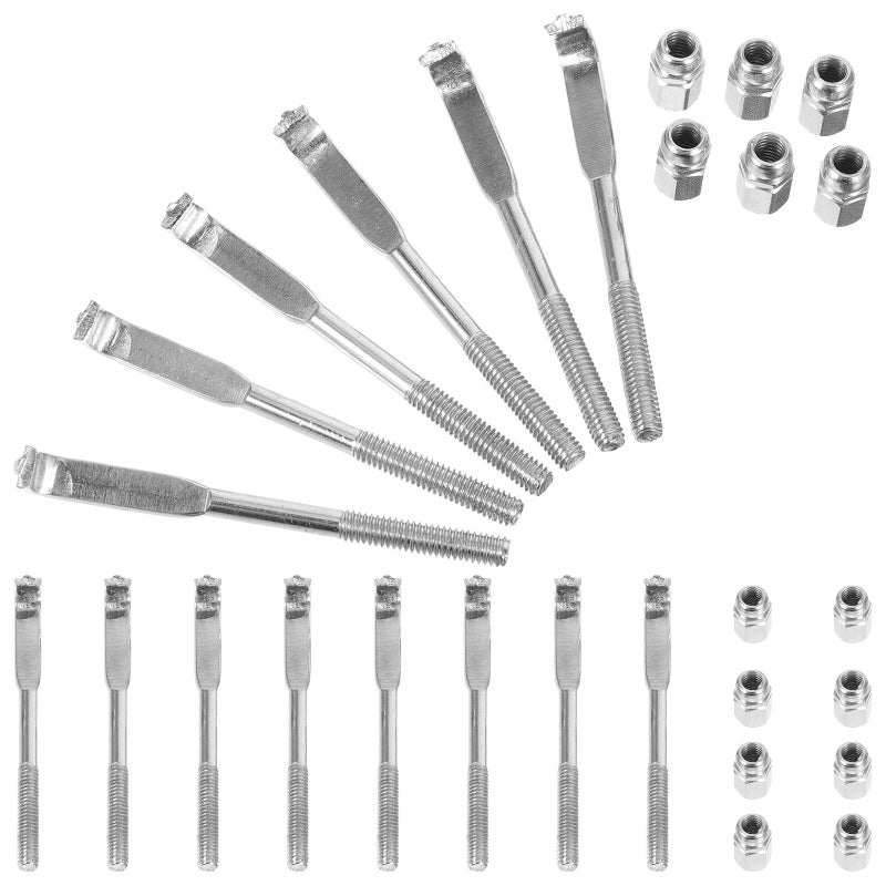 24pcs Banjo Hook Brackets Banjo Nuts Metal Banjo Hooks Musical Instrument Accessories - Image 1