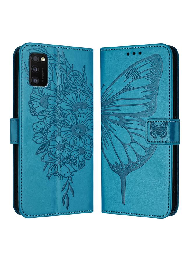 S-TOP Case For Samsung Galaxy A41 EU Embossed Butterfly Leather Phone Case - Image 1