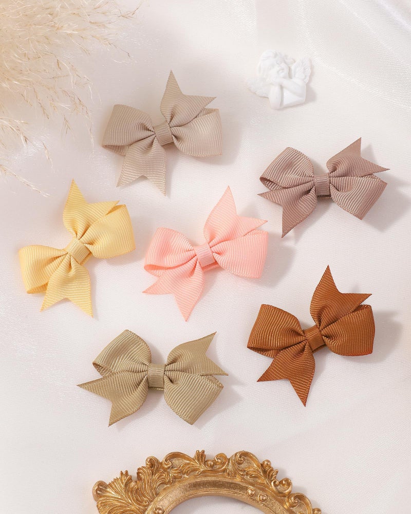doboi 40PCS 2'' Baby Hair Bows Clips Fully Lined Grosgrain Boutique Solid Ribbon Mini Bows for Girls Teens Infants Kids Toddlers Newborn - Image 5