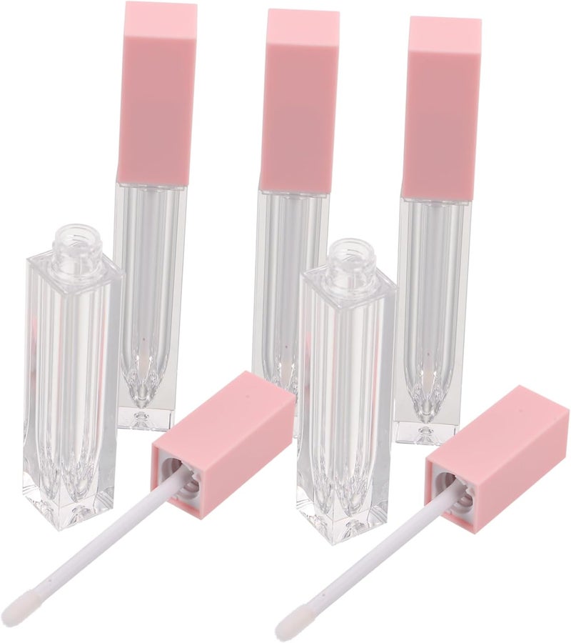 5pcs Mini Lip Gloss Tube Kit Empty Cosmetic Bottles for Robust Reusable Containers - Image 1