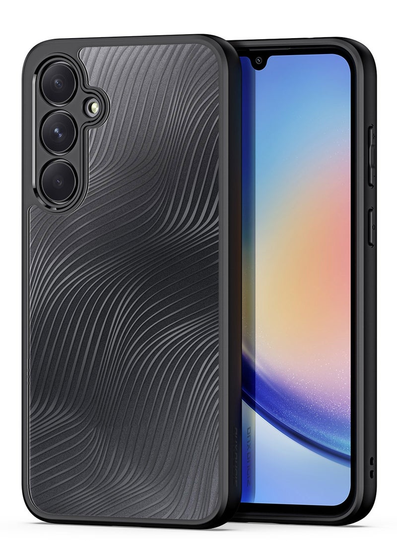 دوكس دوتشيز ايمو جراب لموبايل سامسونج ايه 35 5 جي جراب نحيف وشفاف مطفي مصنع من البولي يوريثين الحراري بولي كربونات البولي بروبلين سيليكون - اسود - Image 1