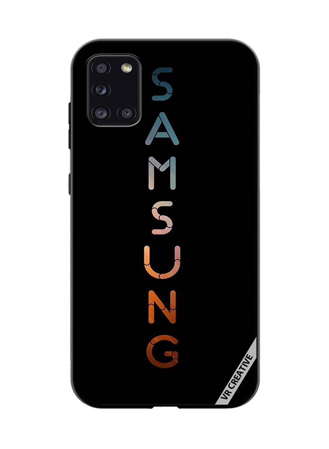 VR CREATIVE غطاء حماية لجهاز سامسونج جالاكسي A31 بتصميم سامسونج متعدد الألوان - Image 1