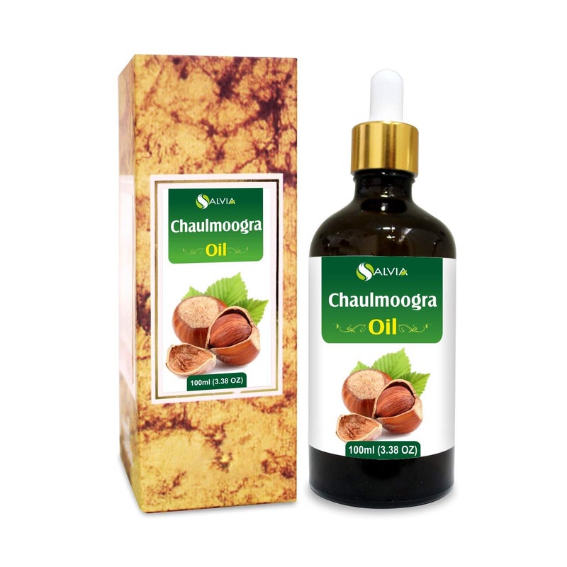 Salvia Chaulmoogra Hydnocarpus Wightianus Oil100 Pure  Natural Undiluted Carrier Oil Organic Standard for Skin  HaircareSoothe  Moisturize Irritated Skin  Dandruff 100ml - Image 1
