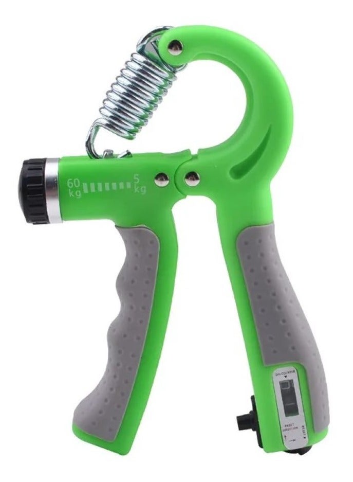 ALLKING Adjustable Hand Grip Strengthener, Hand Gripper with Counter for Men & Women for Gym Workout Hand Exercise Equipment for Forearm Exercise, Finger Exercise Power Gripper - Multicolor- 60kg  - Image 1