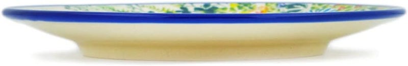 Polmedia Polish Pottery طبق حلوى بولندي أصلي من الفخار بتصميم نيو لايف يدوي الصنع في بولسوافيا بولندا مع شهادة الأصالة - Image 3