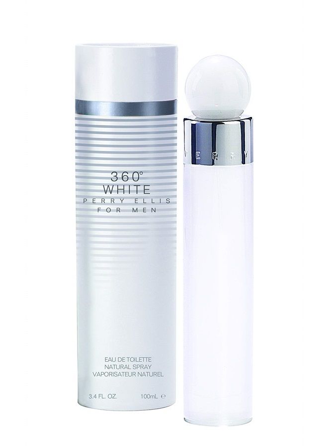 PERRY ELLIS 360 White By Perry Ellis for Men 3.4 Oz Eau De Toilette Spray, 3.4 Oz - Image 1