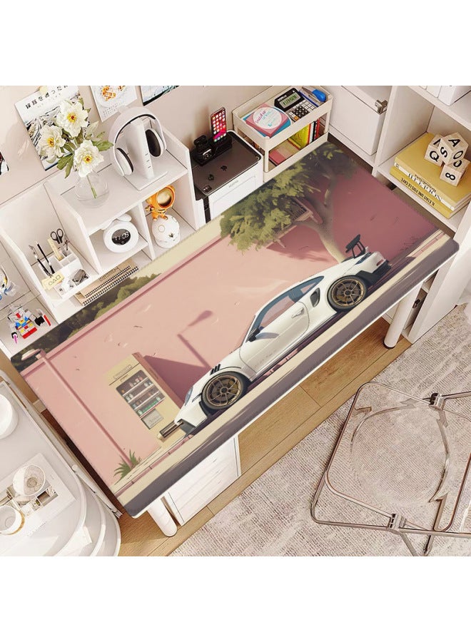 American Mouse Pad Oversized Racing Car Office Desk Mat Creative Sports Car Large Thickened Computer Keyboard Pad For Boys And Girls-Color:900x400mmx3mm 【washable】-Pattern:Sdwz218 (3)【sports Car】