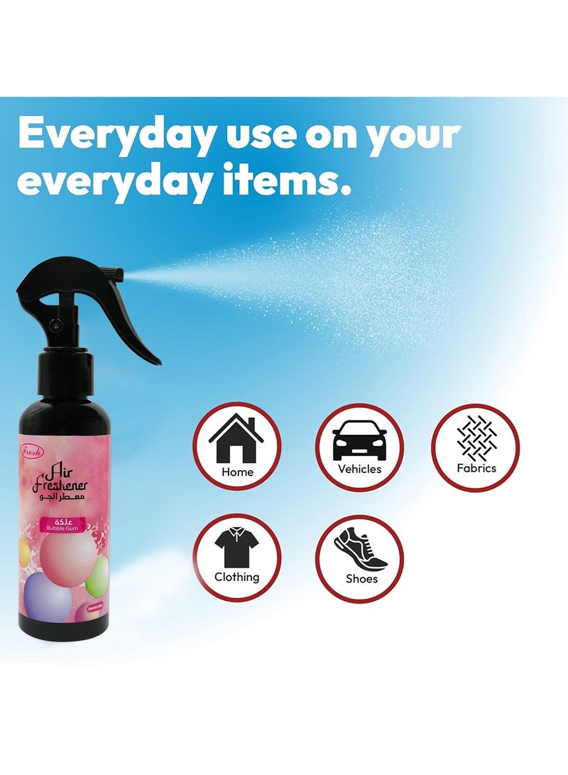 Fresh Air Freshener Spray 150ml Long Lasting Bubble Gum Air Freshener Home and Car - Image 4